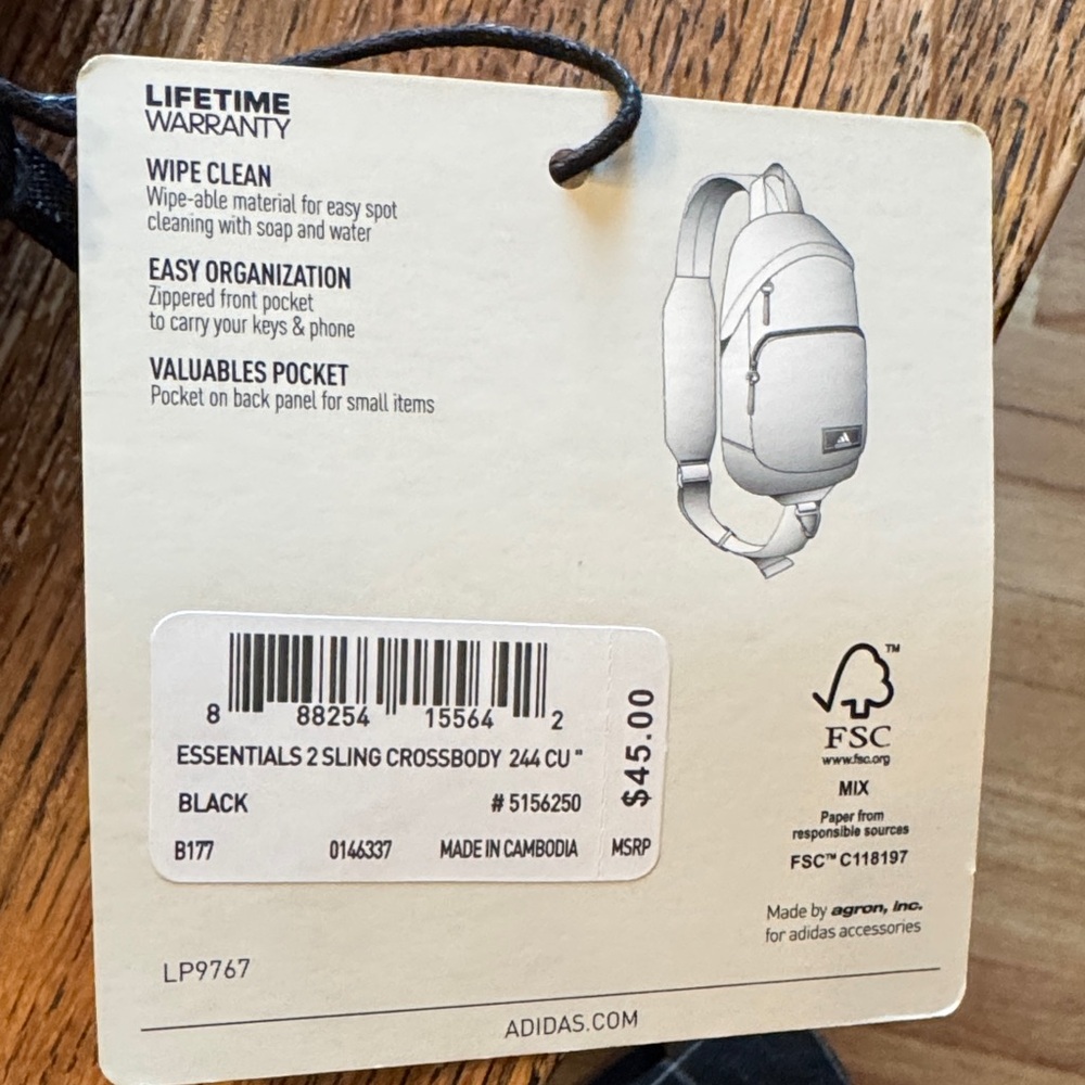 Adidas Black Backpack with Red and White Details - Picture 7 of 13